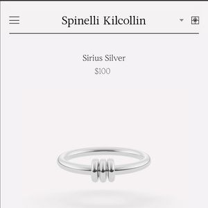 Sterling silver Spinelli Kilcollin Sirius ring